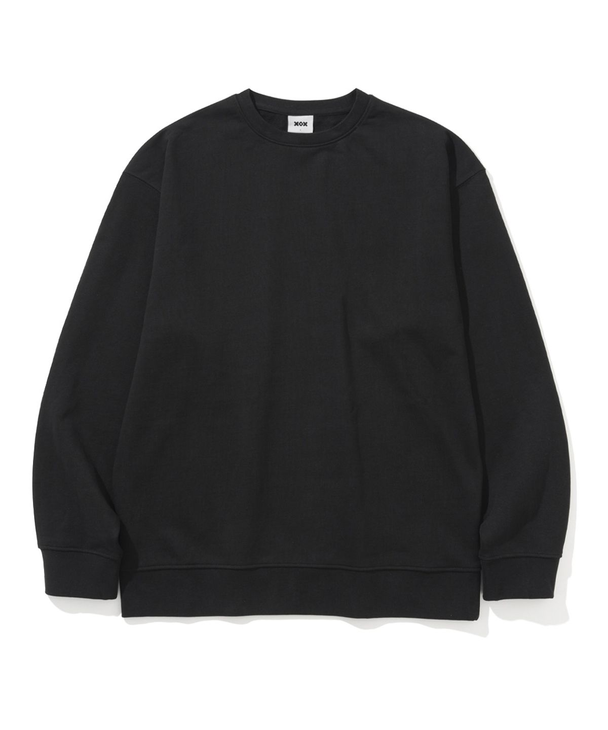 엑스오엑스(XOX) 세미 오버핏 스웻 셔츠 [BLACK]