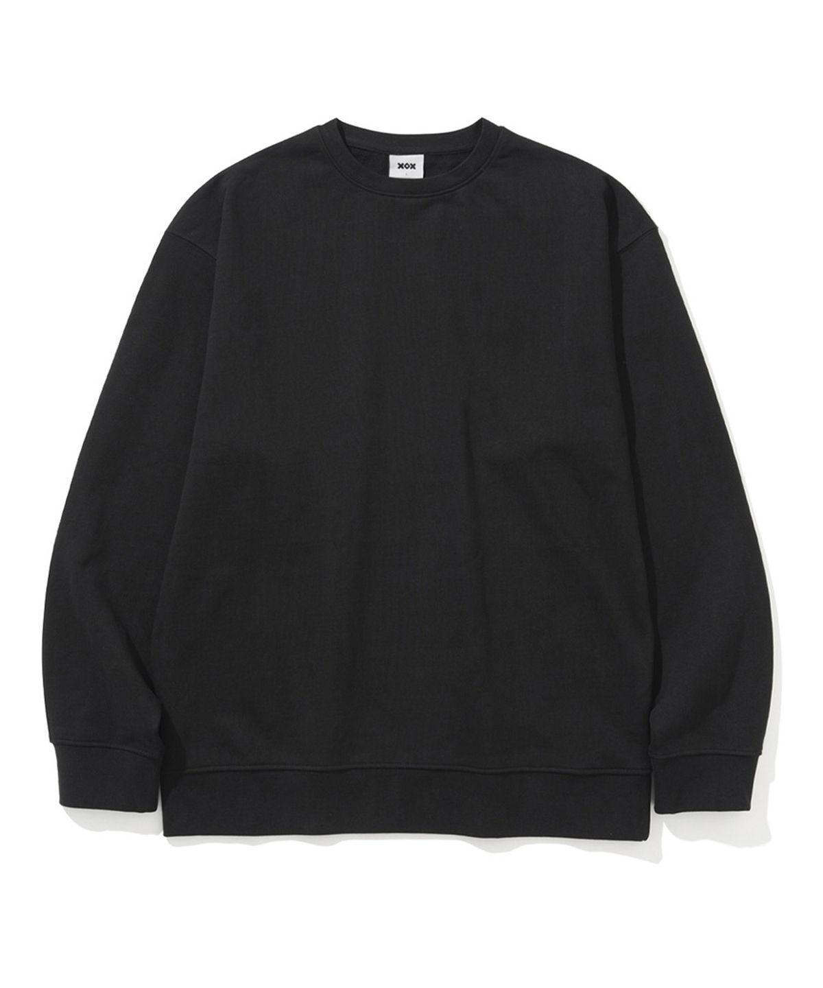 엑스오엑스(XOX) 세미 오버핏 스웻 셔츠 [BLACK]