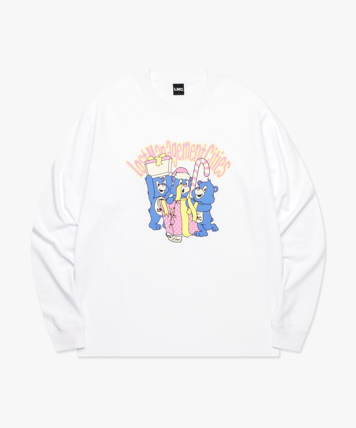 엘엠씨(LMC) SURPRISE BEAR LONG SLV TEE white