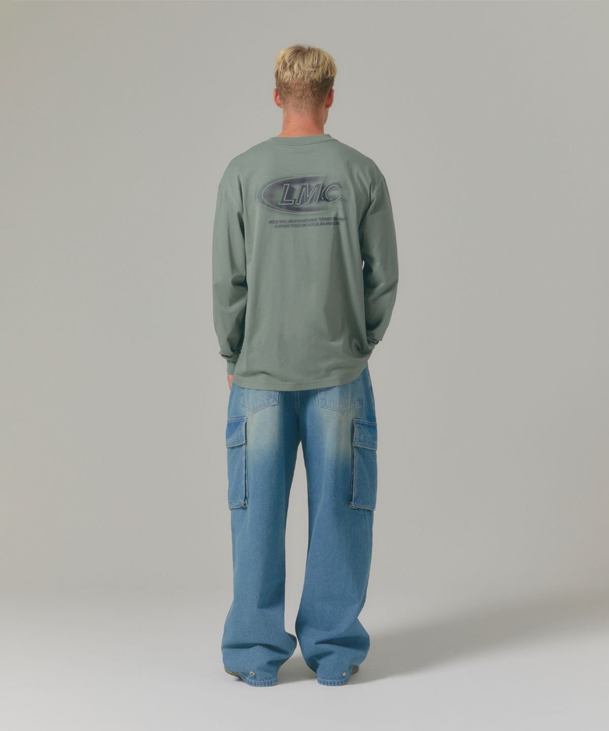 엘엠씨(LMC) CREW LONG SLV TEE gray khaki