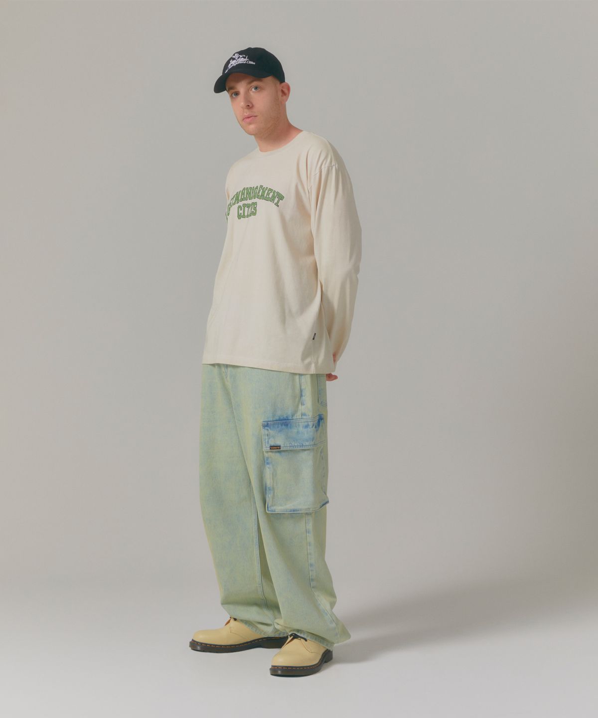 엘엠씨(LMC) DYED ARCH FN DOODLE LONG SLV TEE sand