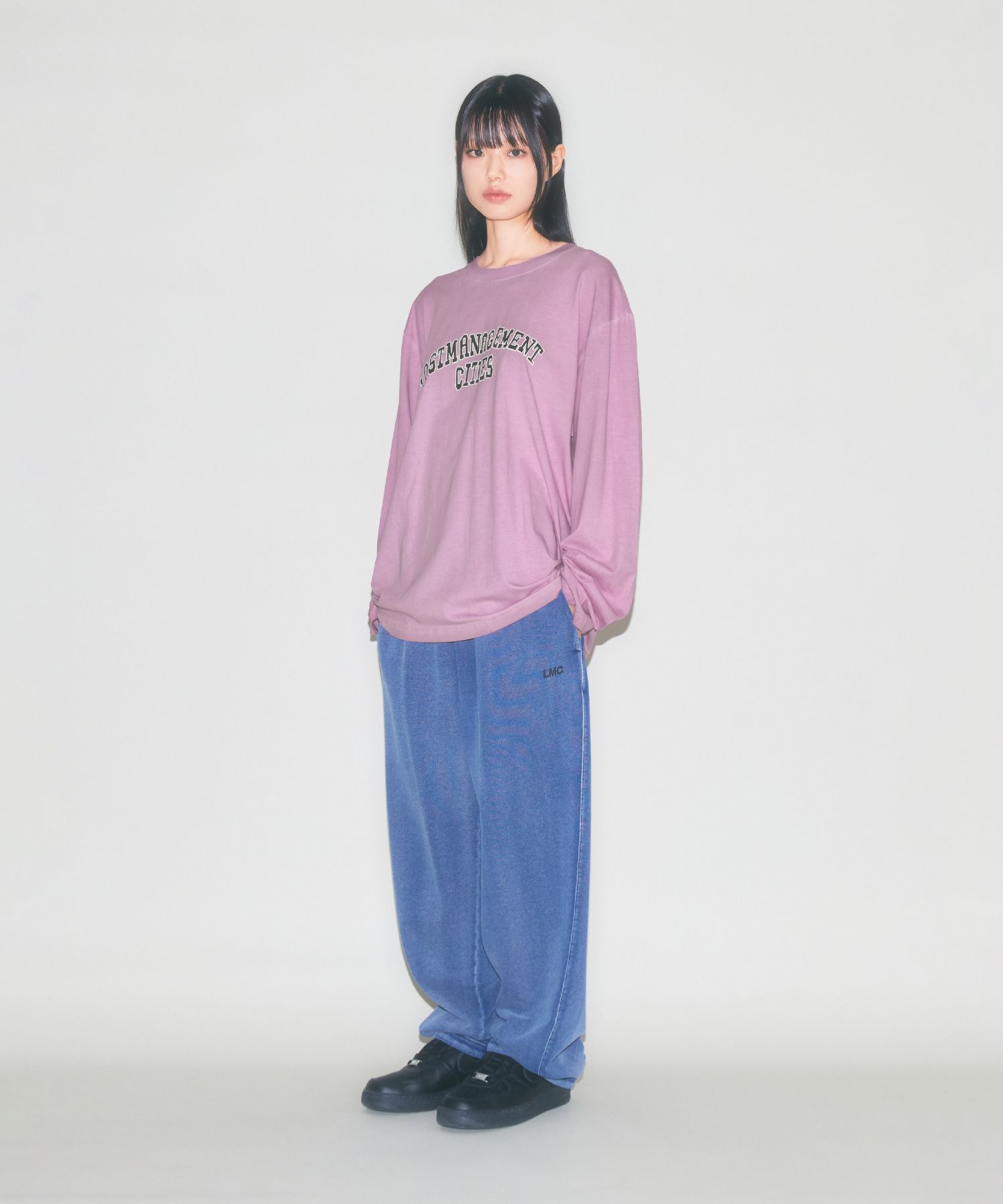 MUSINSA | LMC DYED ARCH FN DOODLE LONG SLV TEE sand