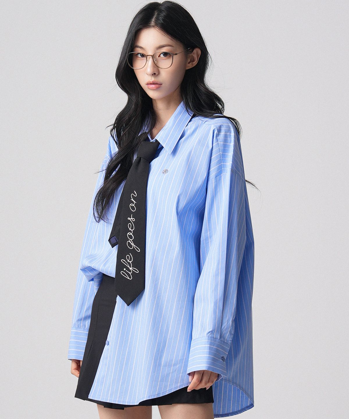 어반드레스(AVANDRESS) Excel Stripe Overfit Shirt - 3COL