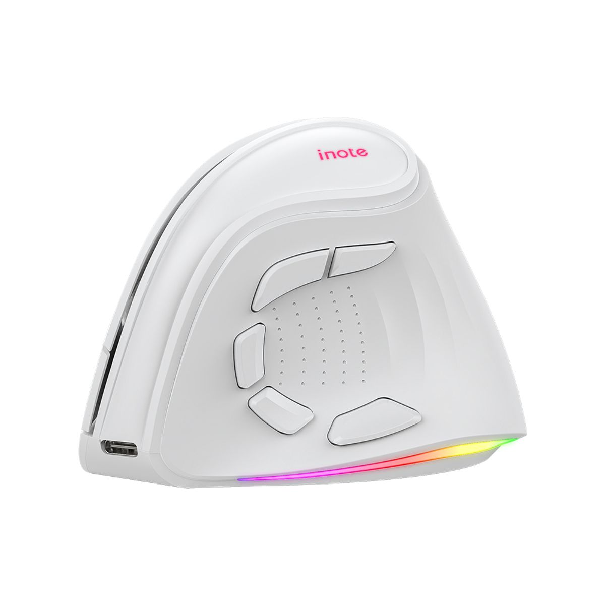 아이노트(INOTE) 충전식 블루투스 무선 인체공학 버티컬 LED 마우스