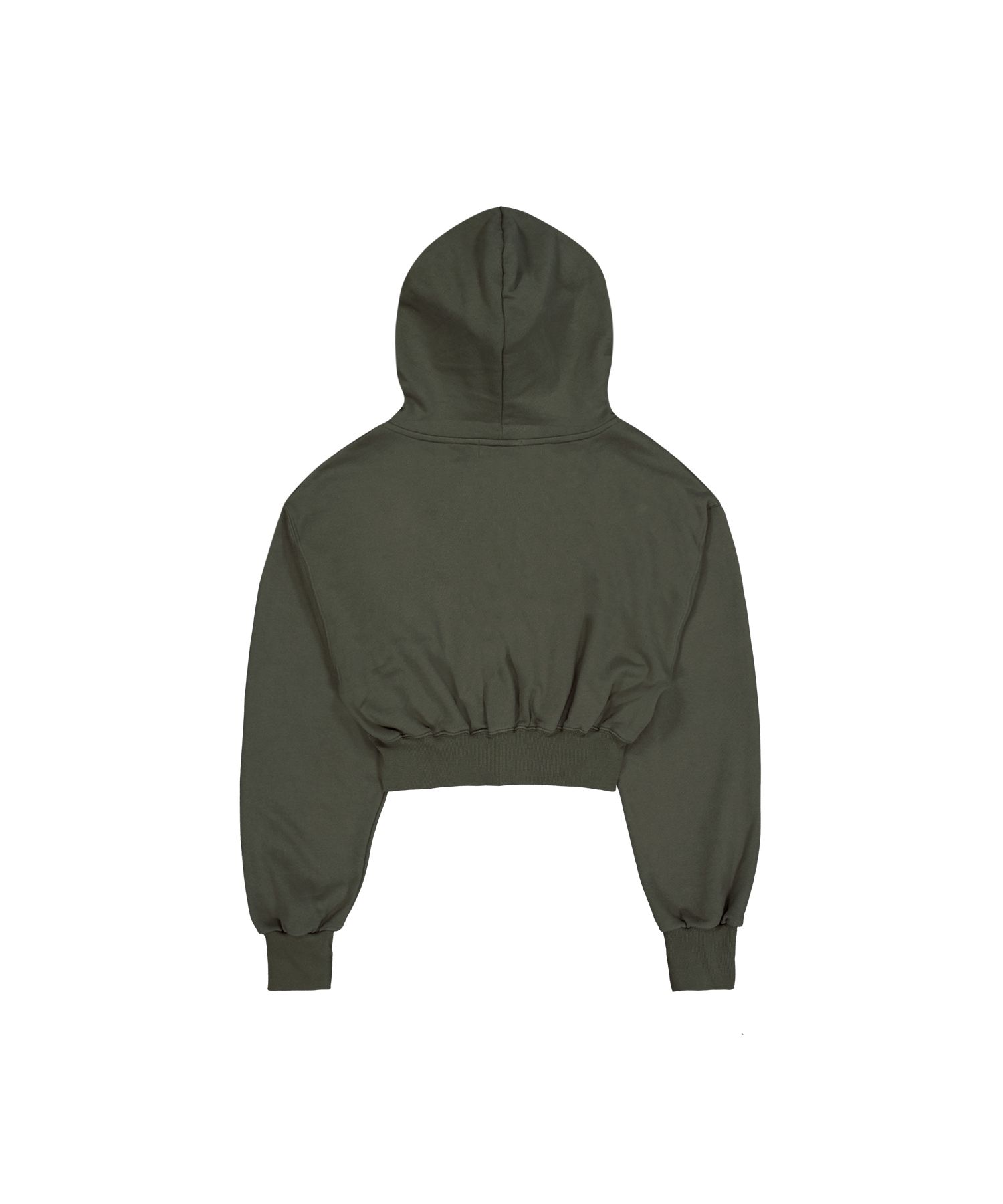 [WOOALONG]24FW★WAL signature crop hood zip-up WAL signature crop hood zip-up - KHAKI - WOOALONG | 60