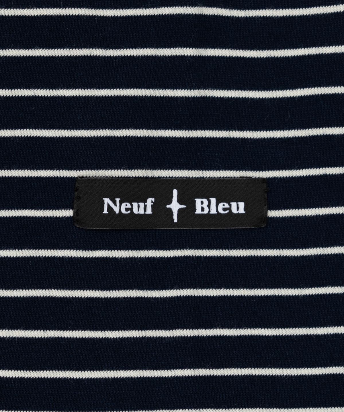 누프에블루(NEUFETBLEU) NEB stripe half tee (navy)