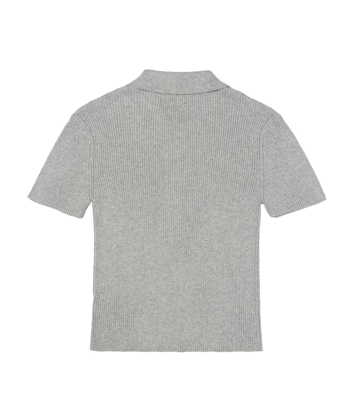 누프에블루(NEUFETBLEU) NEB rib collar knit (gray)