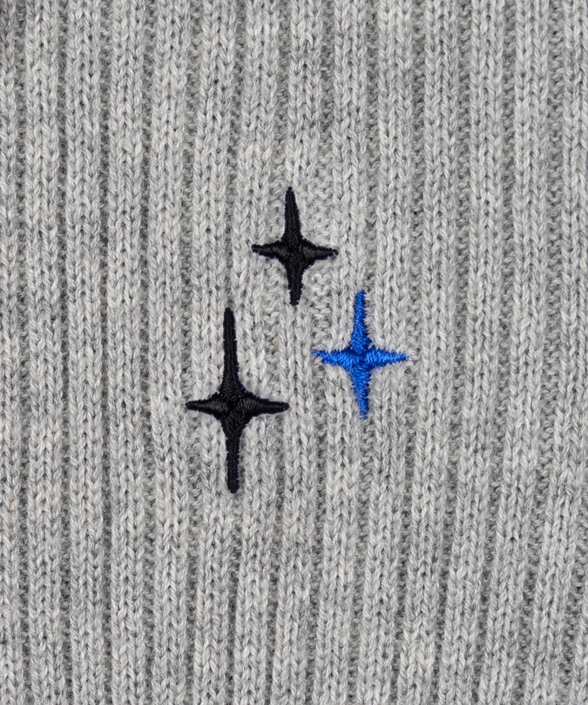 누프에블루(NEUFETBLEU) NEB rib collar knit (gray)