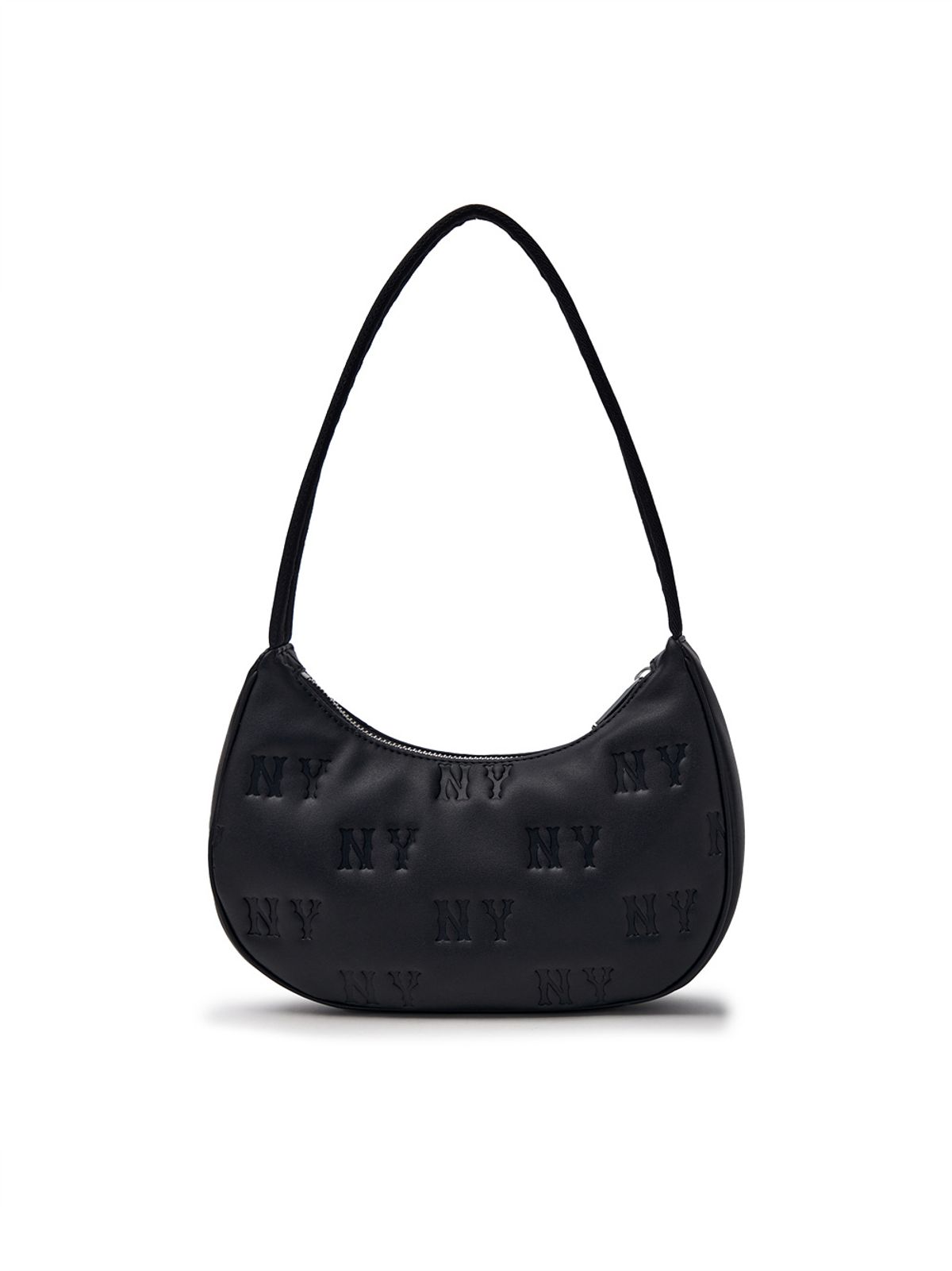 엠엘비(MLB) 클래식 모노그램 뉴 엠보 호보백 NY (Black)