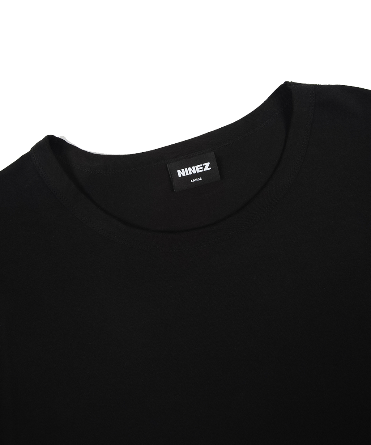 나인제트(NINEZ) 소프트 모달 루즈핏 긴팔 티셔츠 (블랙) 24TL03