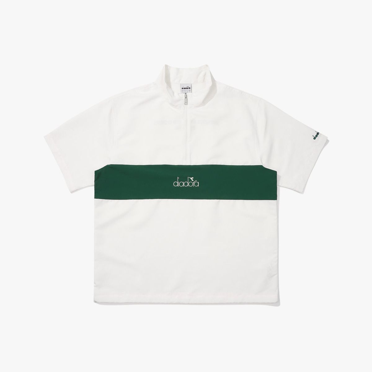디아도라(diadora) 컴피 반집업 반팔 피스테 IVORY