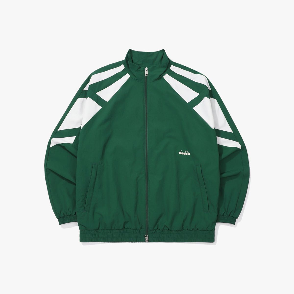 디아도라(diadora) 그리드 우븐 자켓 GREEN