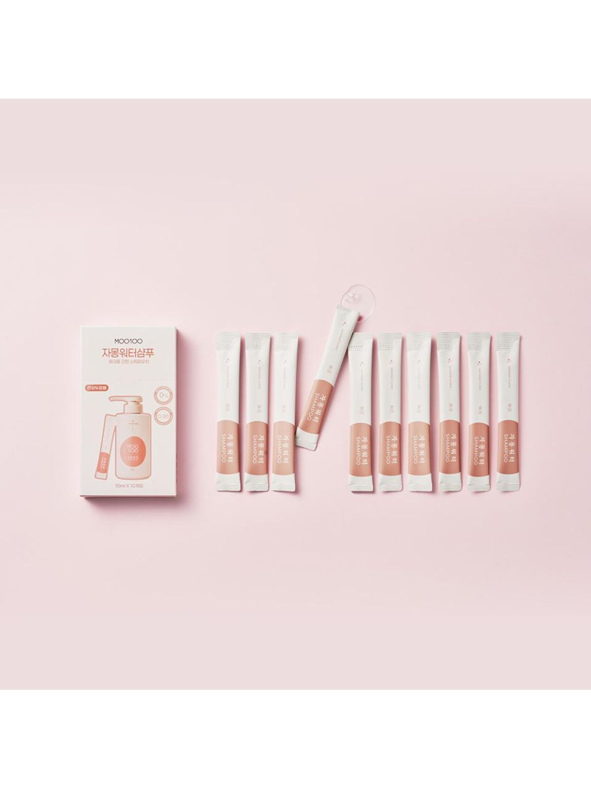무백(MOO100) 자몽워터샴푸 여행용 스틱파우치 10ml-10개입