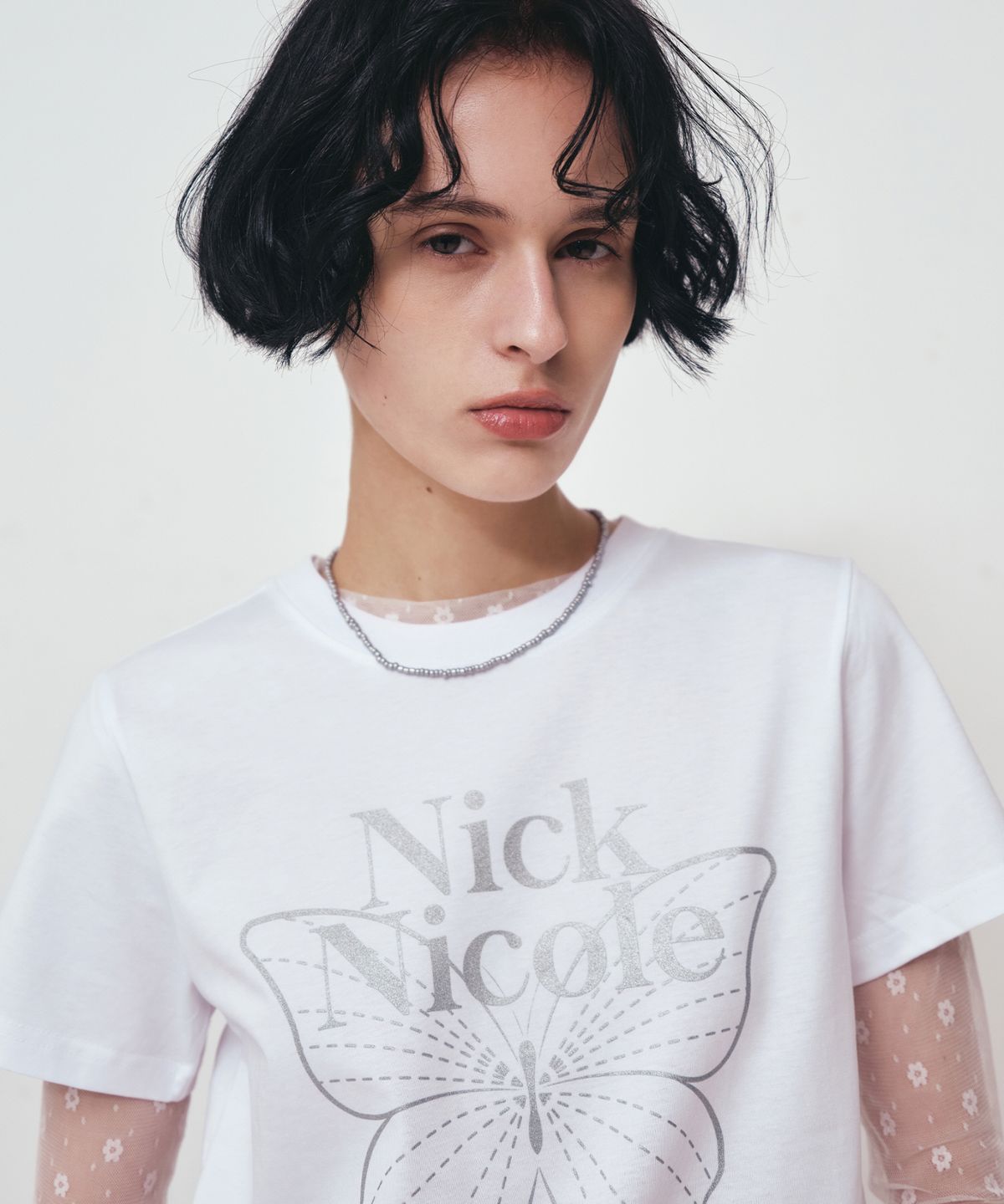 닉앤니콜(NICK&NICOLE) BUTTERFLY NICOLE LABEL SLIM TOP_13 COLOR