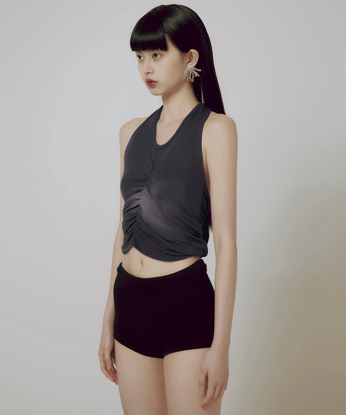 플레어업(FLAREUP) Vanish Halterneck Top (FL-124_Charcoal)