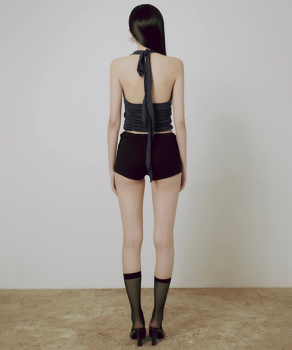 플레어업(FLAREUP) Vanish Halterneck Top (FL-124_Charcoal)