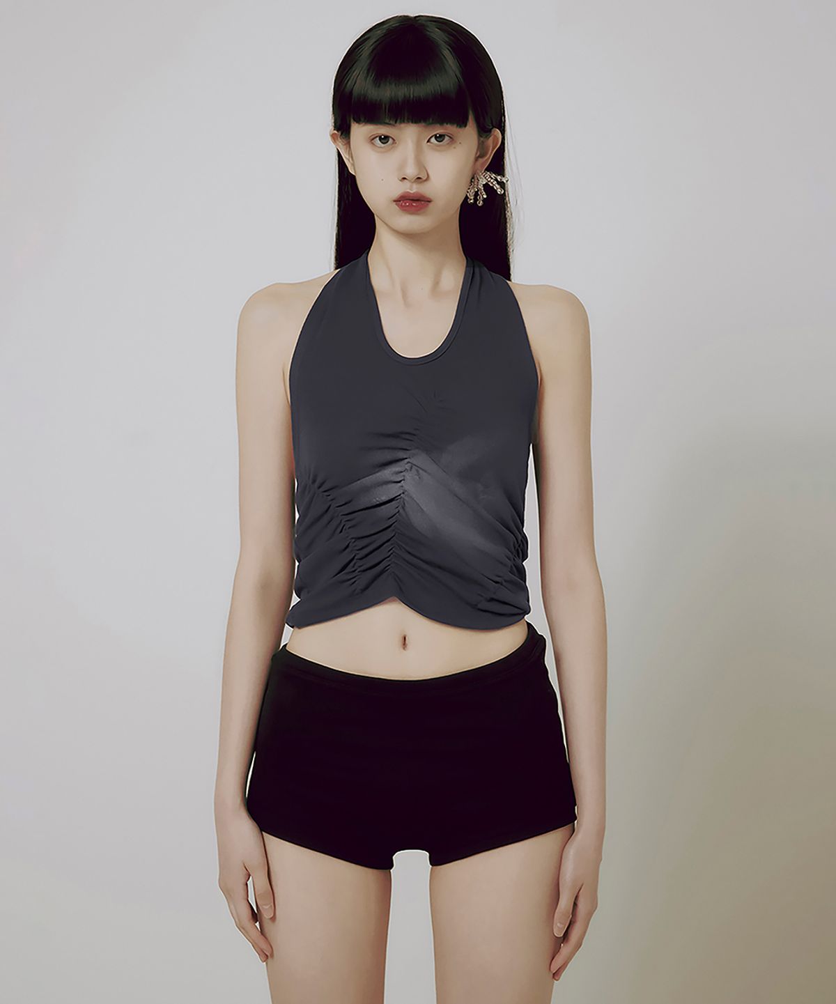 플레어업(FLAREUP) Vanish Halterneck Top (FL-124_Charcoal)
