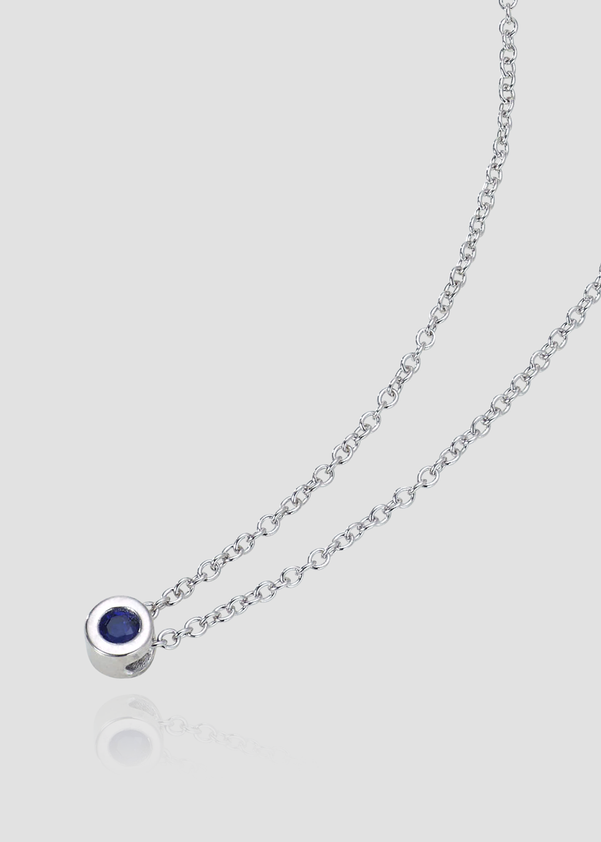 아논(ANON) Daily Bezel Necklace _Blue
