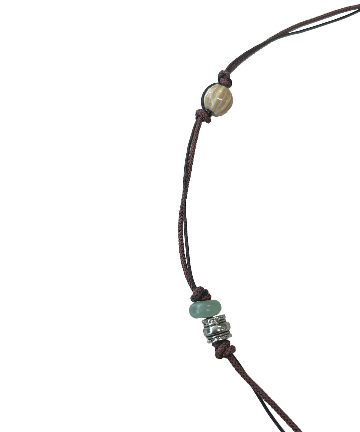 더콜디스트모먼트(THE COLDEST MOMENT) TCM branch necklace (brown/mint)