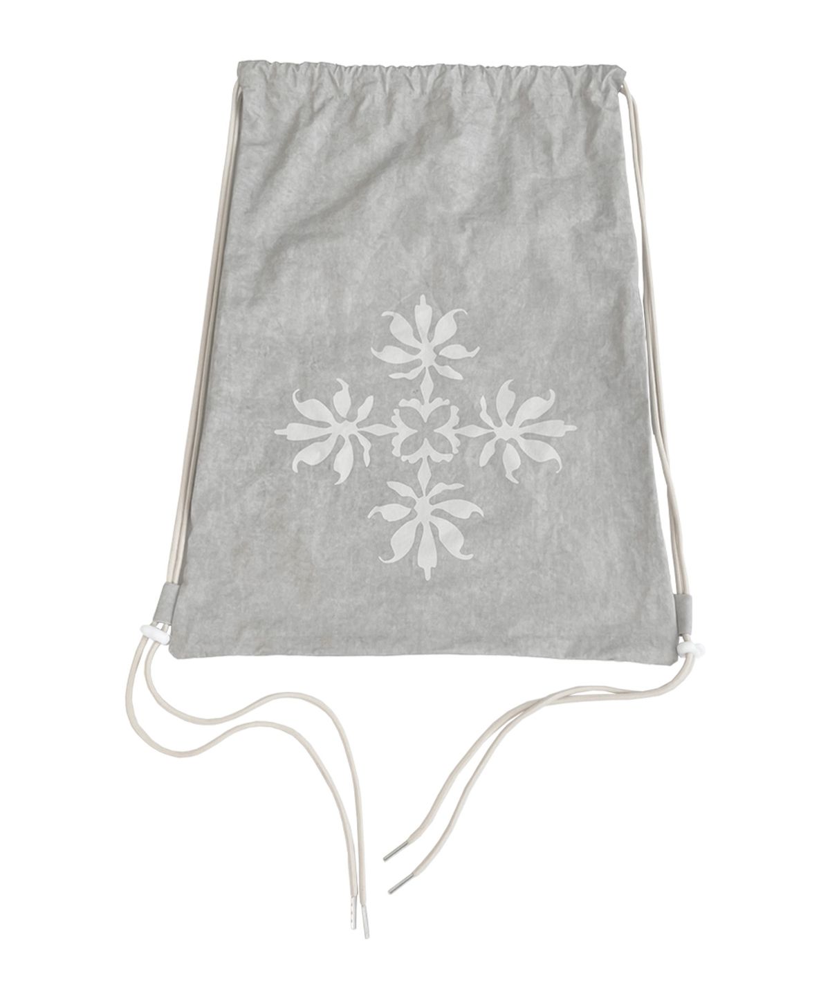 더콜디스트모먼트(THE COLDEST MOMENT) TCM flower logo gym sack (dirty white)