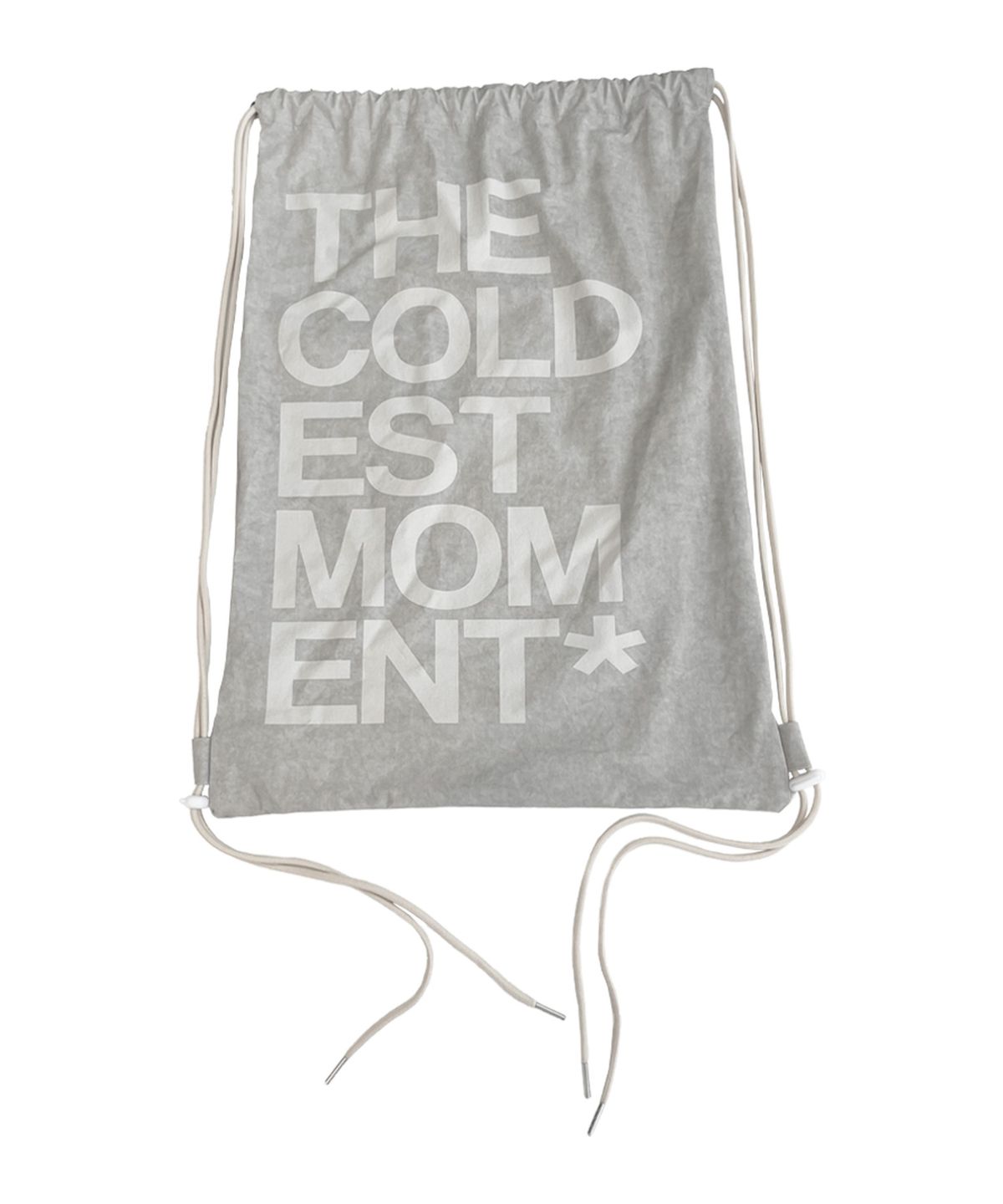 더콜디스트모먼트(THE COLDEST MOMENT) TCM flower logo gym sack (dirty white)