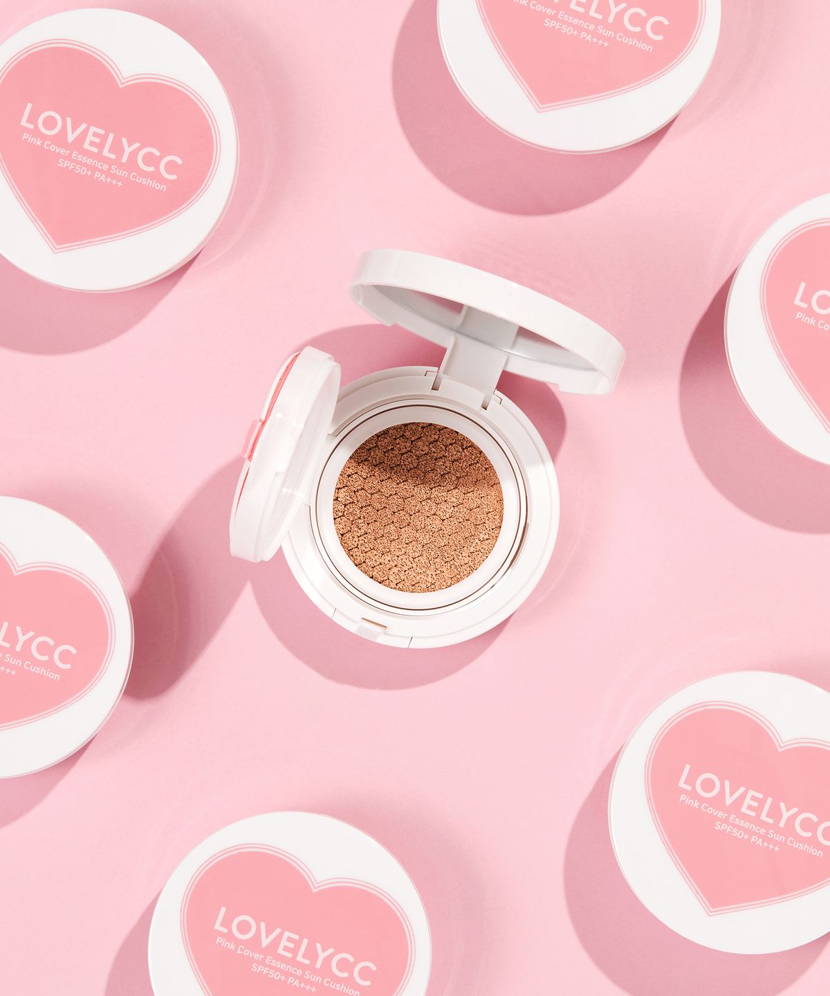러블리씨씨(LOVELYCC) [SET]핑크 톤업 커버 에센스 선쿠션 15g + 픽미 핑크 스타 선크림 50ml