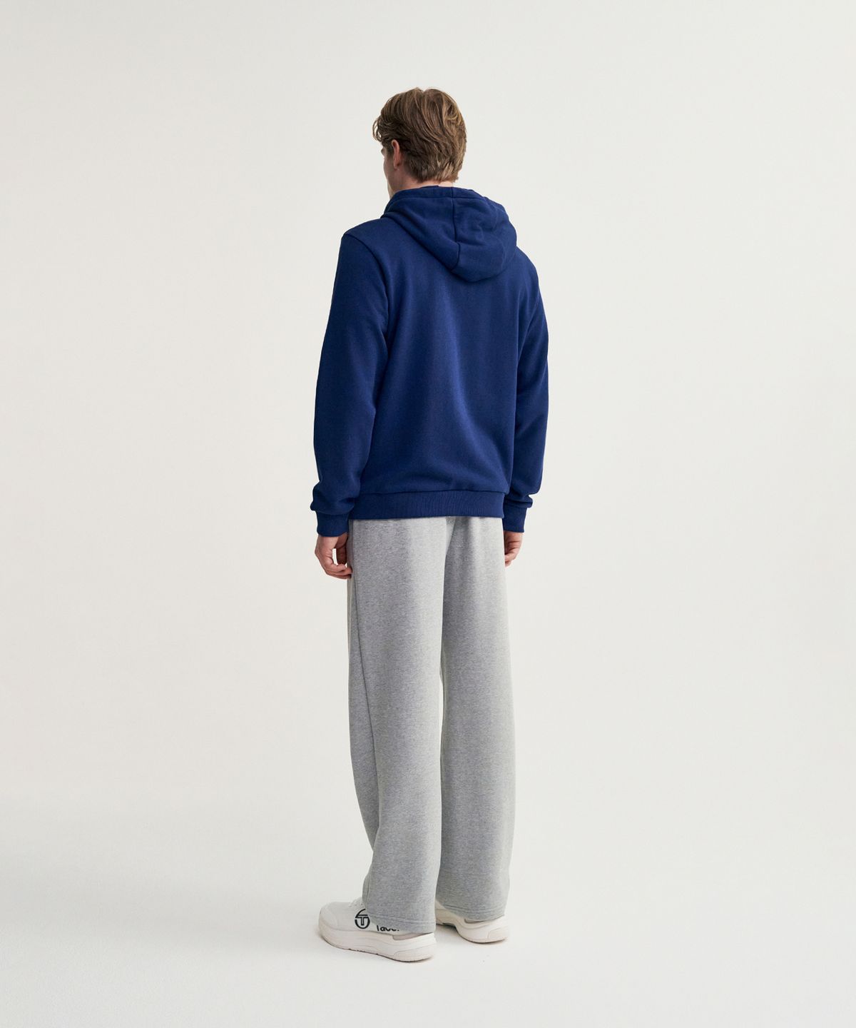 세르지오 타키니(SERGIO TACCHINI) U 데일리 레터링 후드 집업 (Navy)