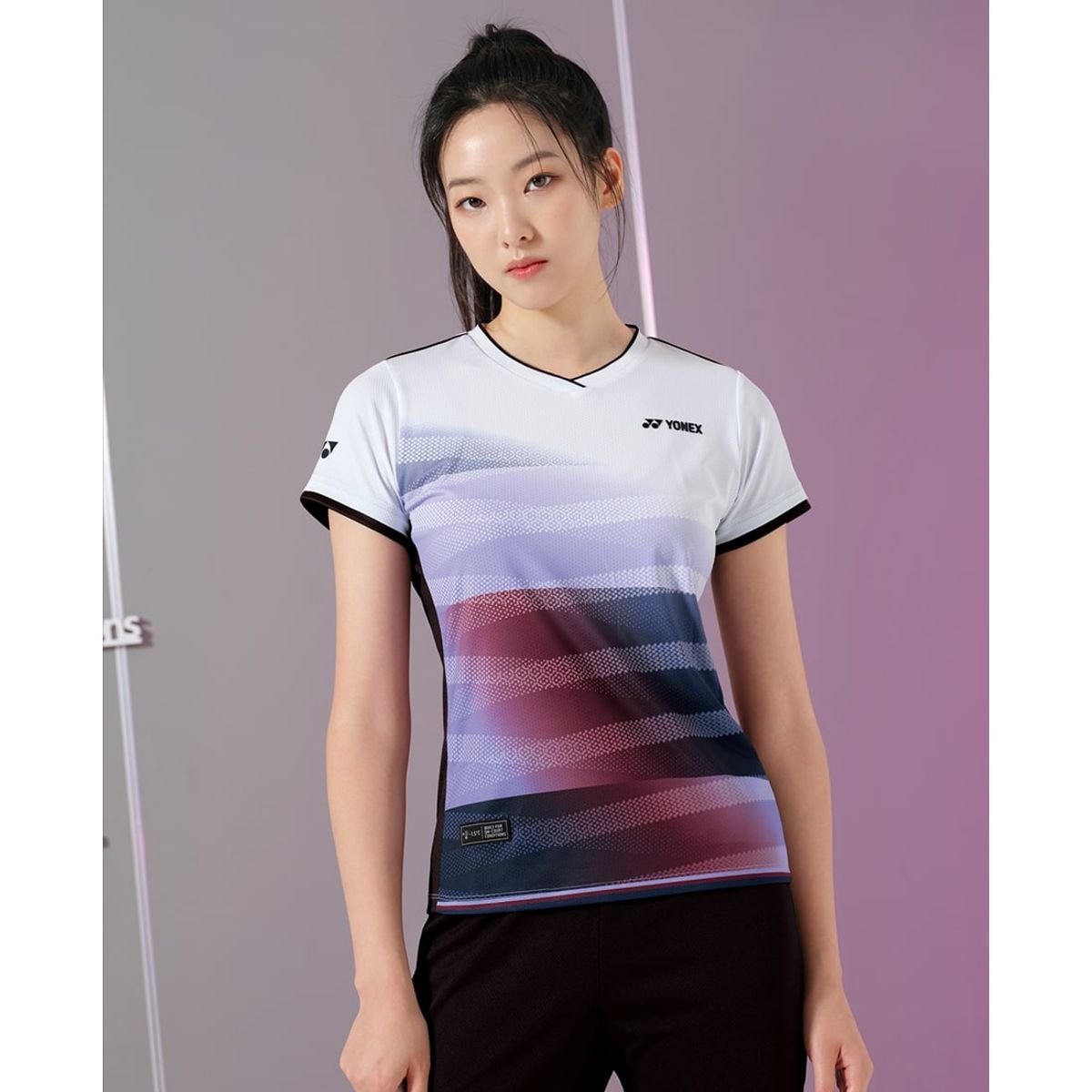 요넥스(YONEX) 243TS006F 라벤더 여성용 컬러 그라데이션 게임웨어