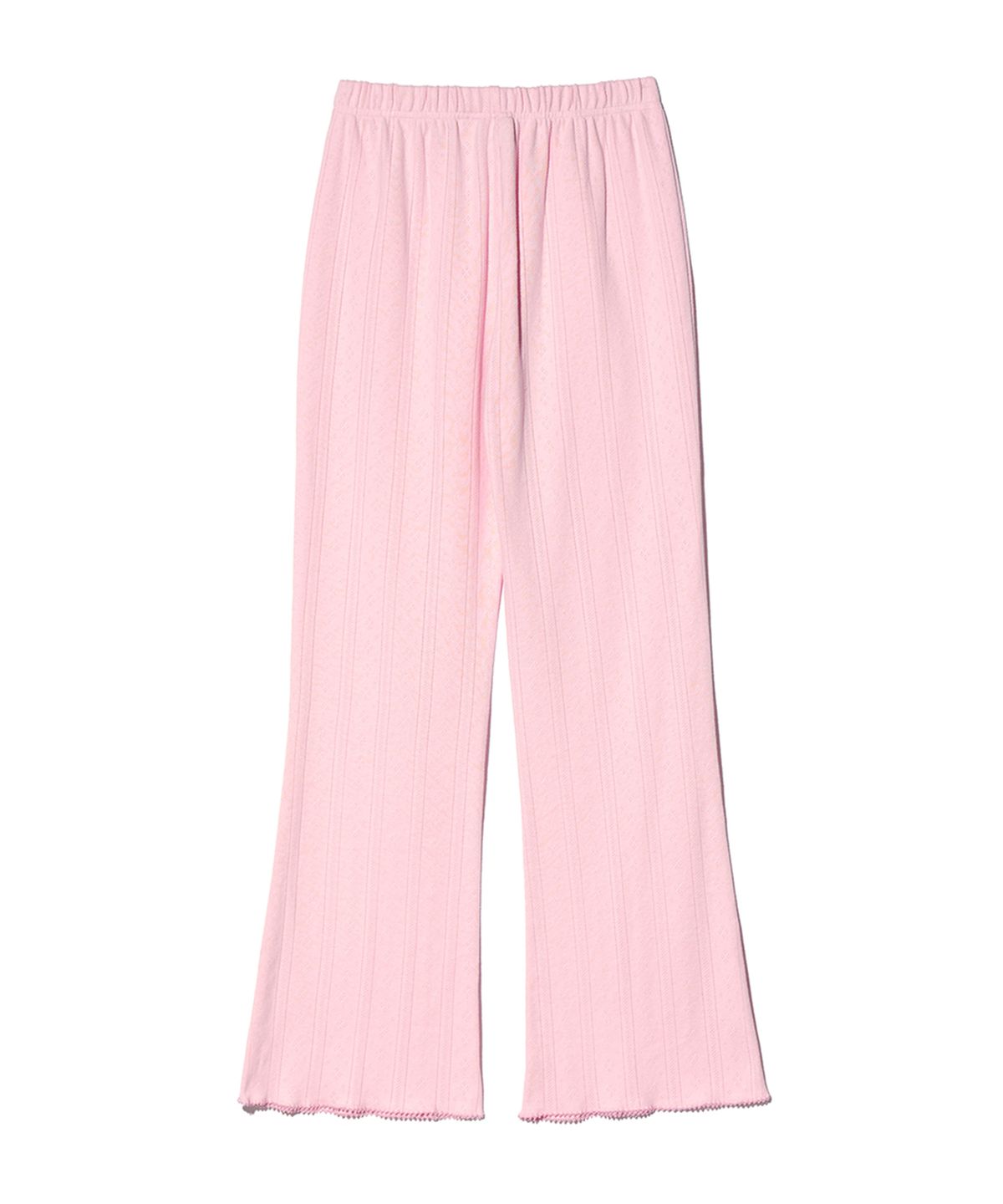 유희(YOUHEE) EYELET BOOTSCUT PANTS PINK