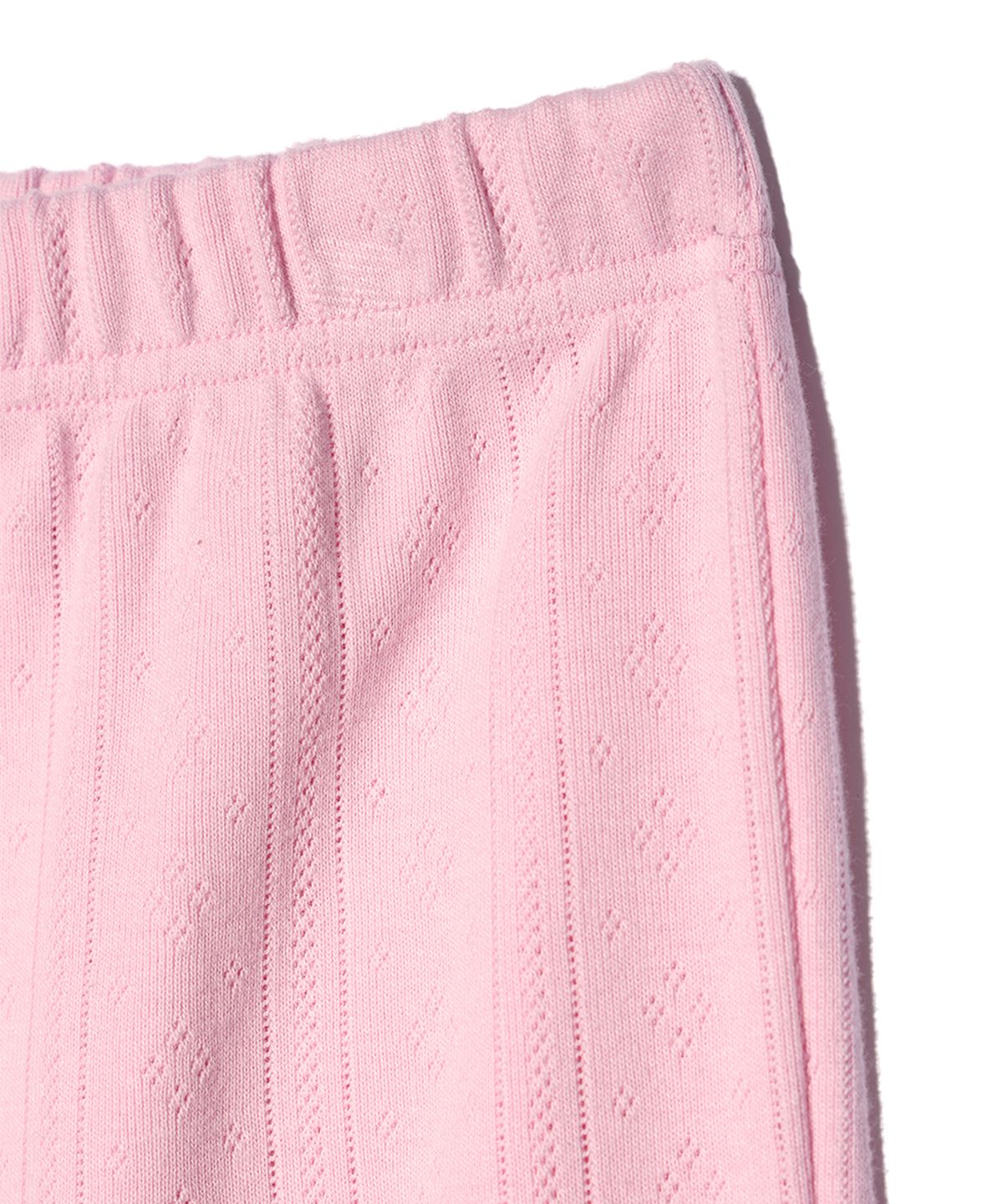 유희(YOUHEE) EYELET BOOTSCUT PANTS PINK
