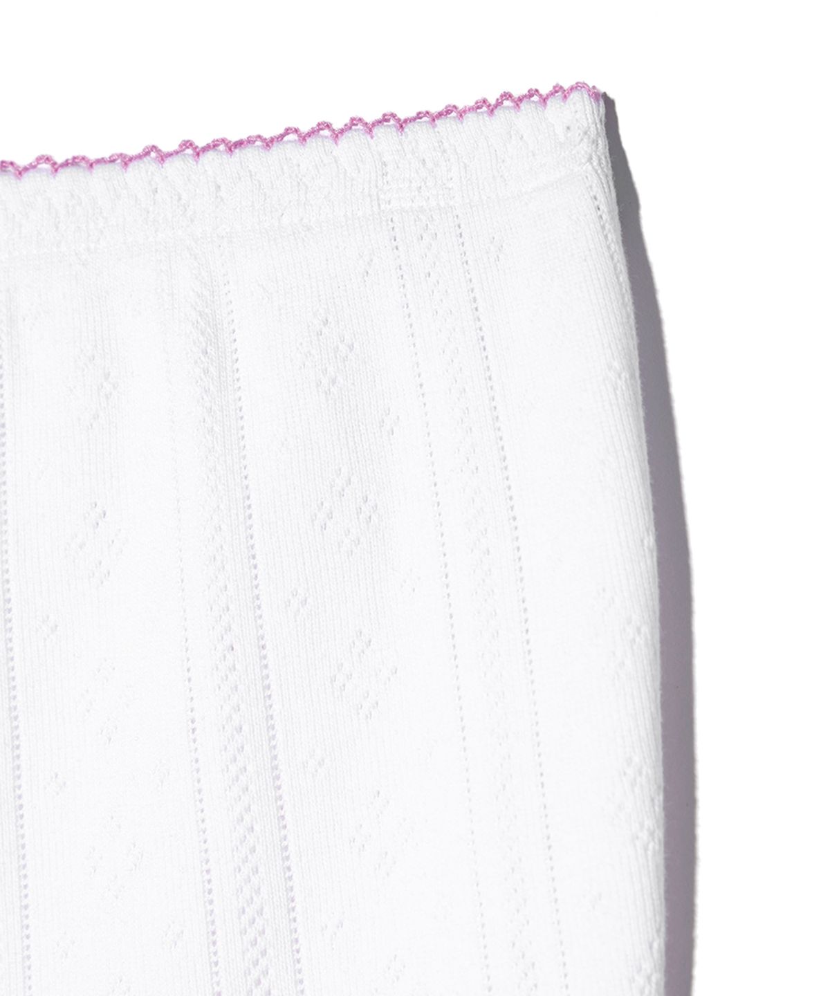 유희(YOUHEE) EYELET FLOWER TUBE TOP WHITE