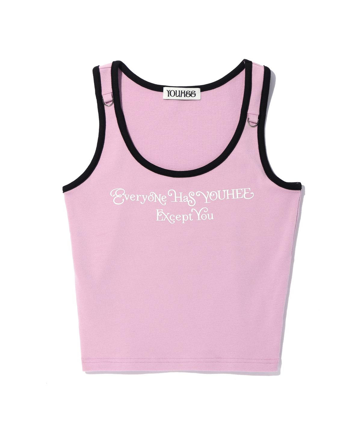 유희(YOUHEE) PEARL STRAP GRAPHIC SLEEVELESS PINK
