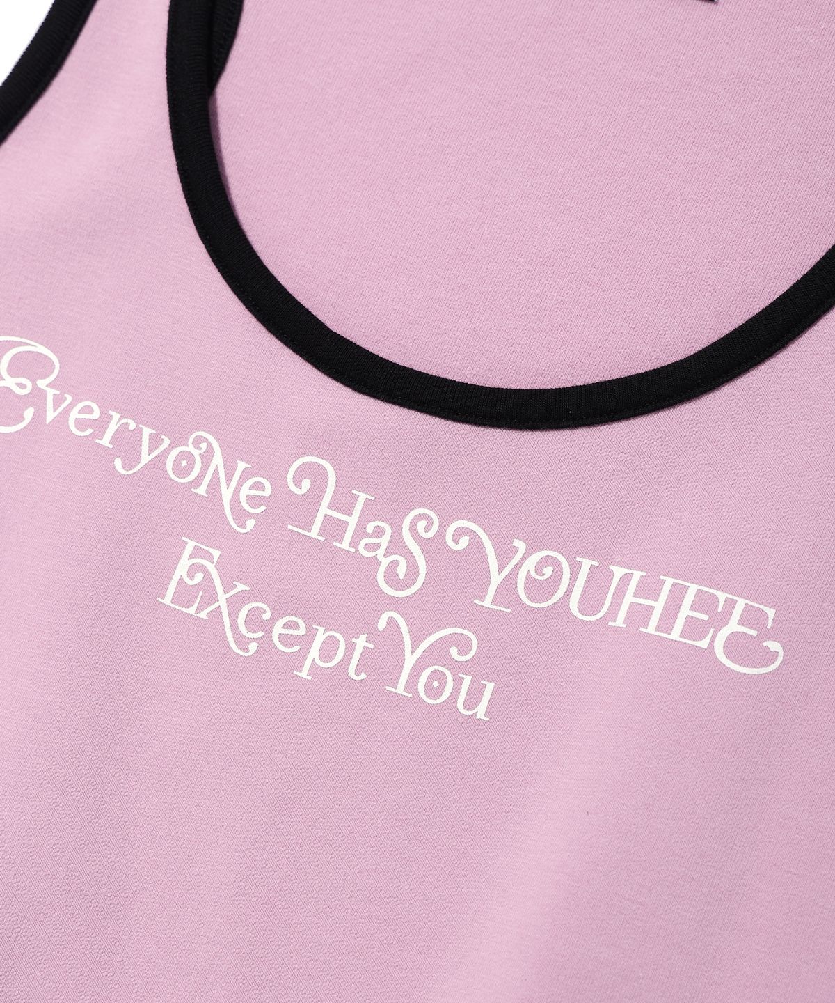 유희(YOUHEE) PEARL STRAP GRAPHIC SLEEVELESS PINK