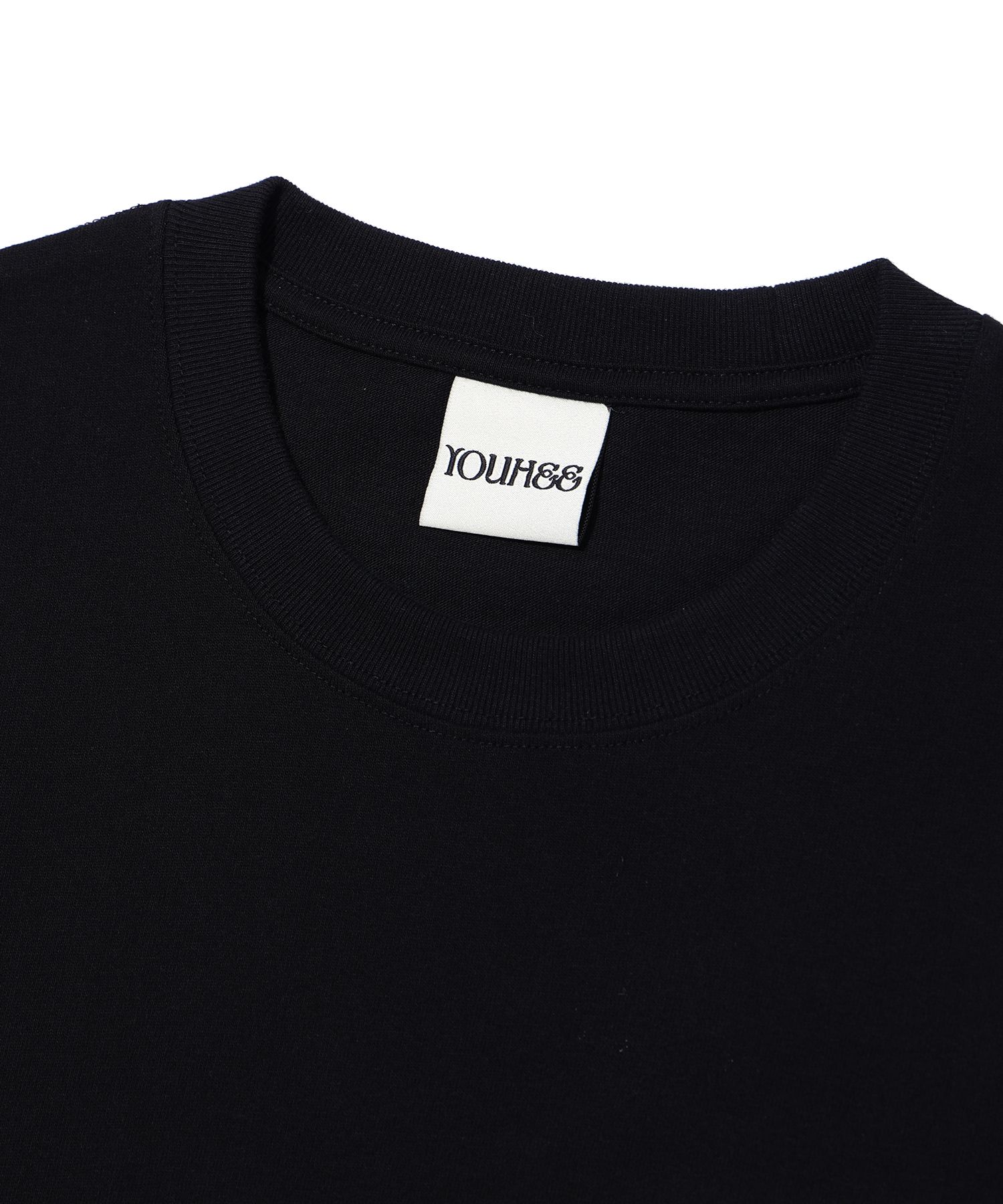 MUSINSA | YOUHEE YOUHEE SMALL LOGO T-SHIRTS BLACK