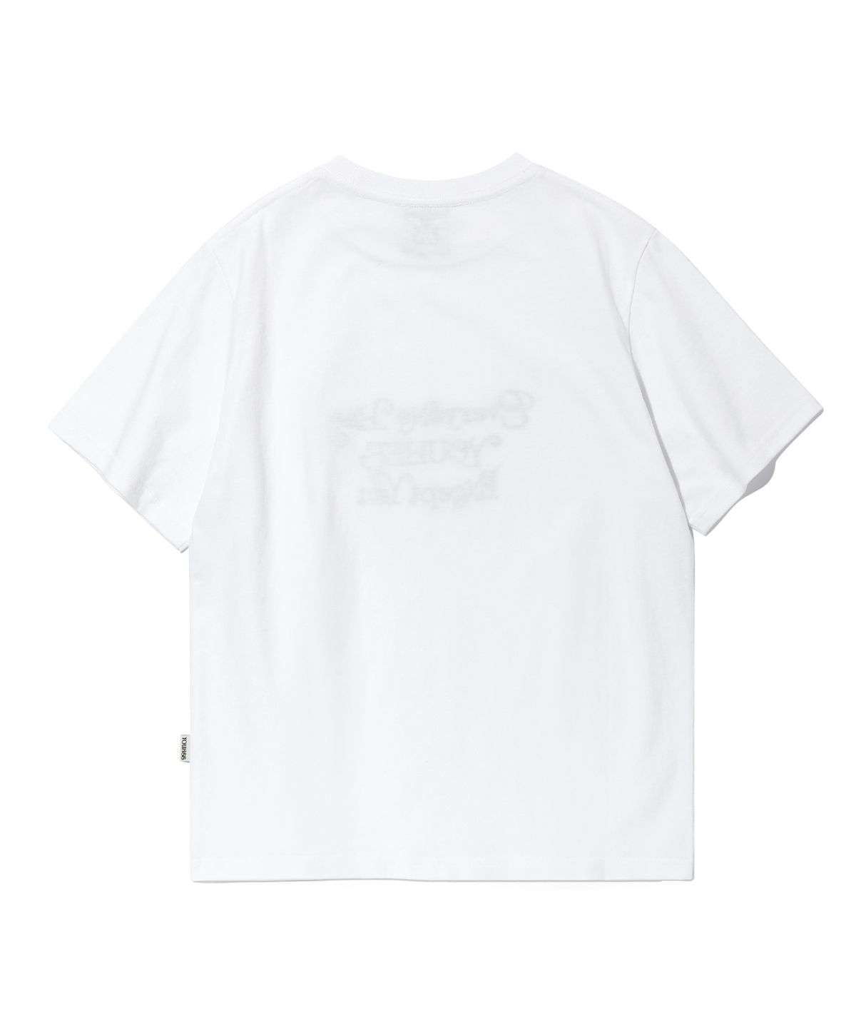 유희(YOUHEE) APLIQUE LETTERING T-SHIRTS WHITE