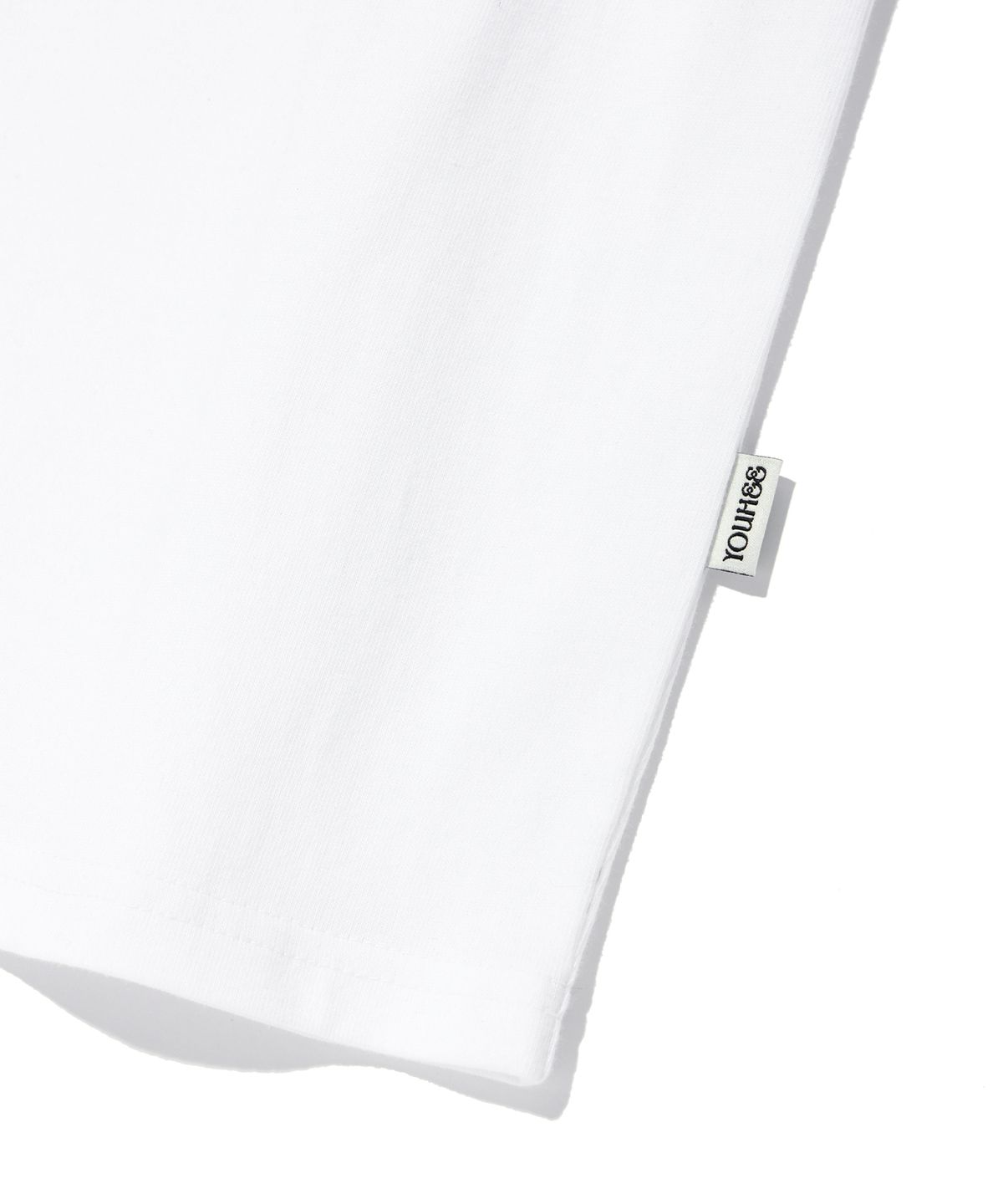 유희(YOUHEE) APLIQUE LETTERING T-SHIRTS WHITE