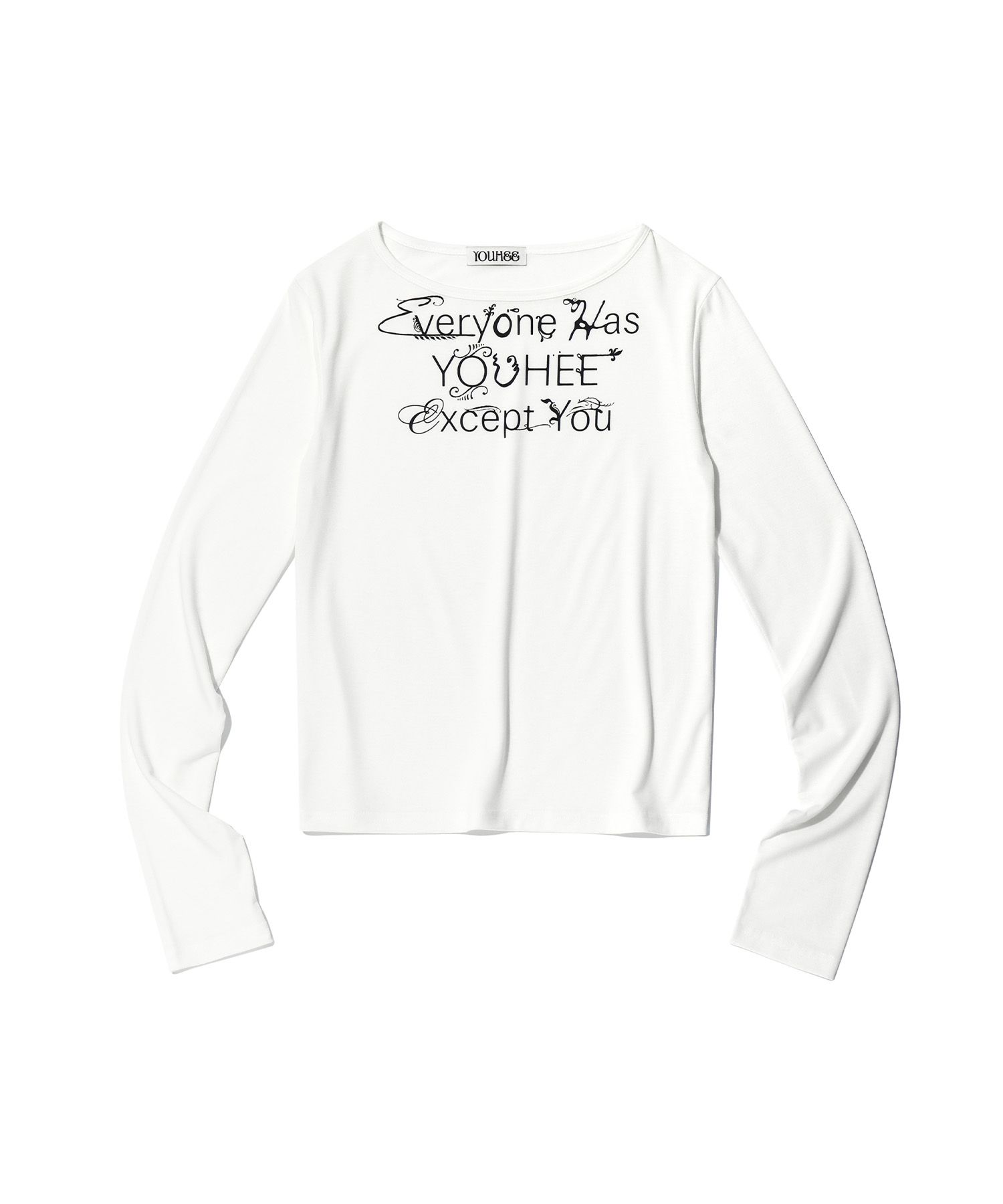 Tシャツ・カットソー YOUHEE YOUHEE LETTERING LONG SLEEVE WHITE MUSINSA公式 | YOUHEE LETTERING POINT LONG SLEEVE WHITE