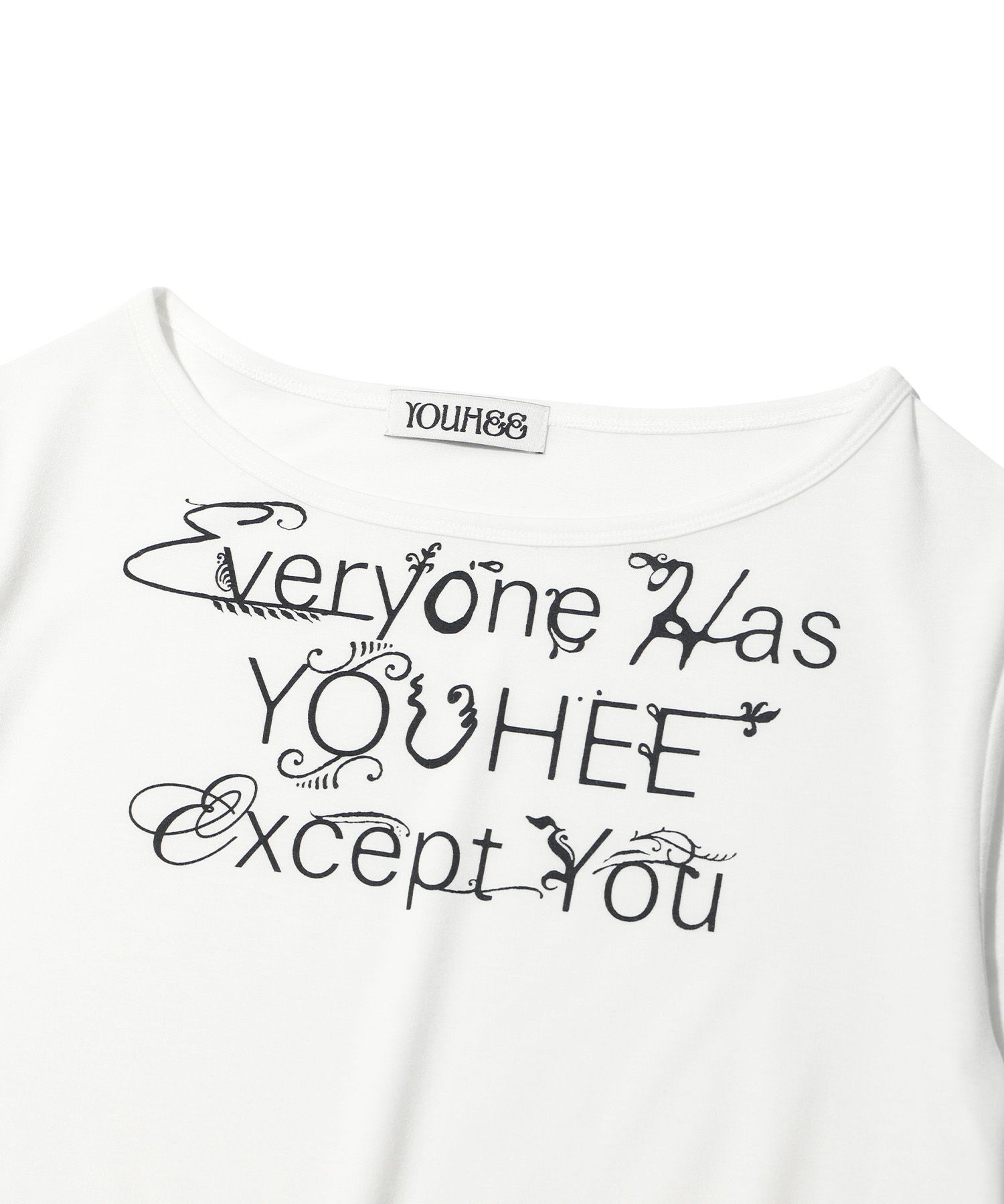 ★関税込★YOUHEE★LETTERING LONG SLEEVE ★ MUSINSA公式 | YOUHEE LETTERING POINT LONG SLEEVE WHITE
