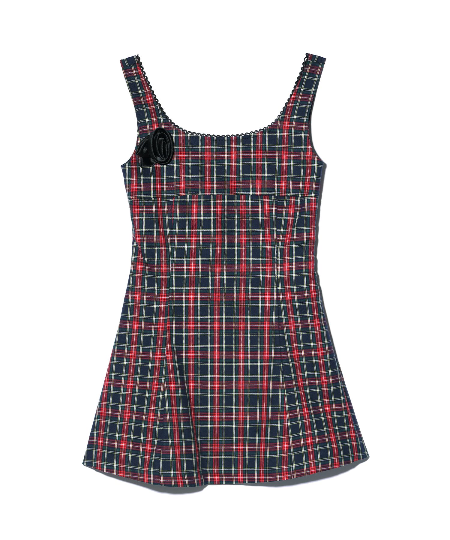 ★YOUHEE★CHECK SLEVELESS DRESS【送料込/関税込】 MUSINSA | YOUHEE CHECK SLEVELESS DRESS NAVY