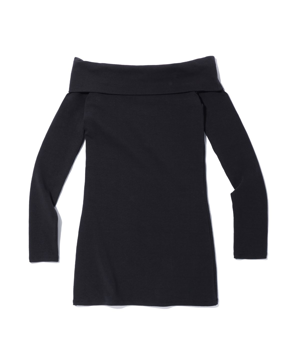 유희(YOUHEE) FLOWER POINT OFF SHOULDER DRESS BLACK