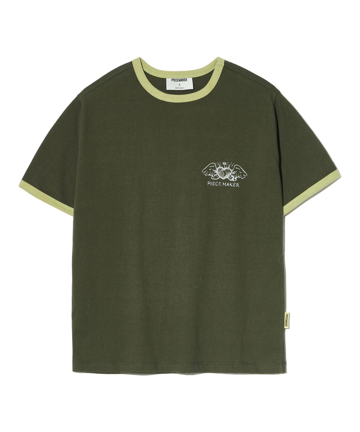 피스메이커(PIECE MAKER) FINGER PRINT RINGER TEE (KHAKI)