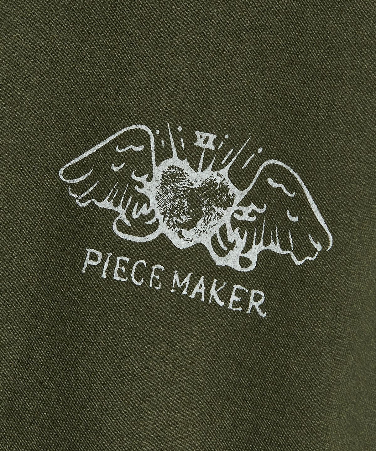 피스메이커(PIECE MAKER) FINGER PRINT RINGER TEE (KHAKI)