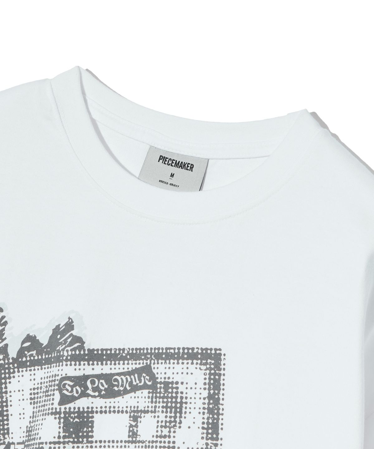 피스메이커(PIECE MAKER) VINTAGE TAPE TEE (WHITE)