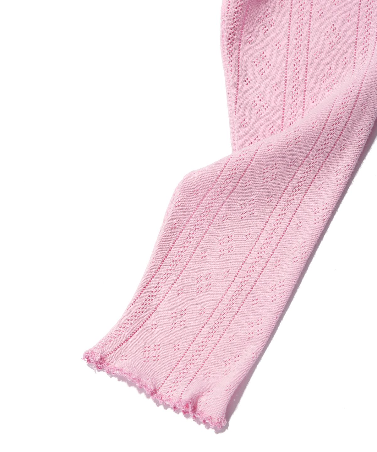 유희(YOUHEE) EYELET COLLAR CARDIGAN PINK