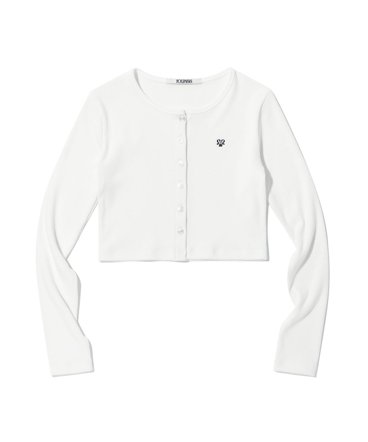 유희(YOUHEE) YOUHEE SYMBOL SET UP CARDIGAN WHITE