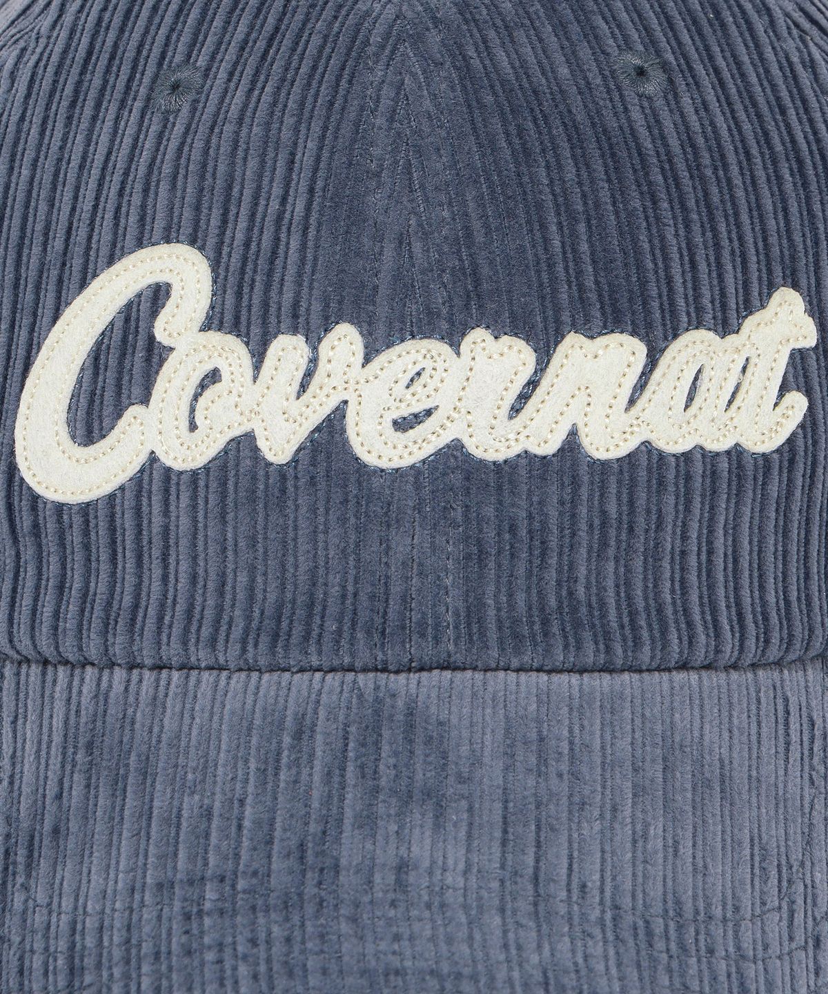 커버낫(COVERNAT) 어센틱 아플리케 코듀로이 볼캡 네이비