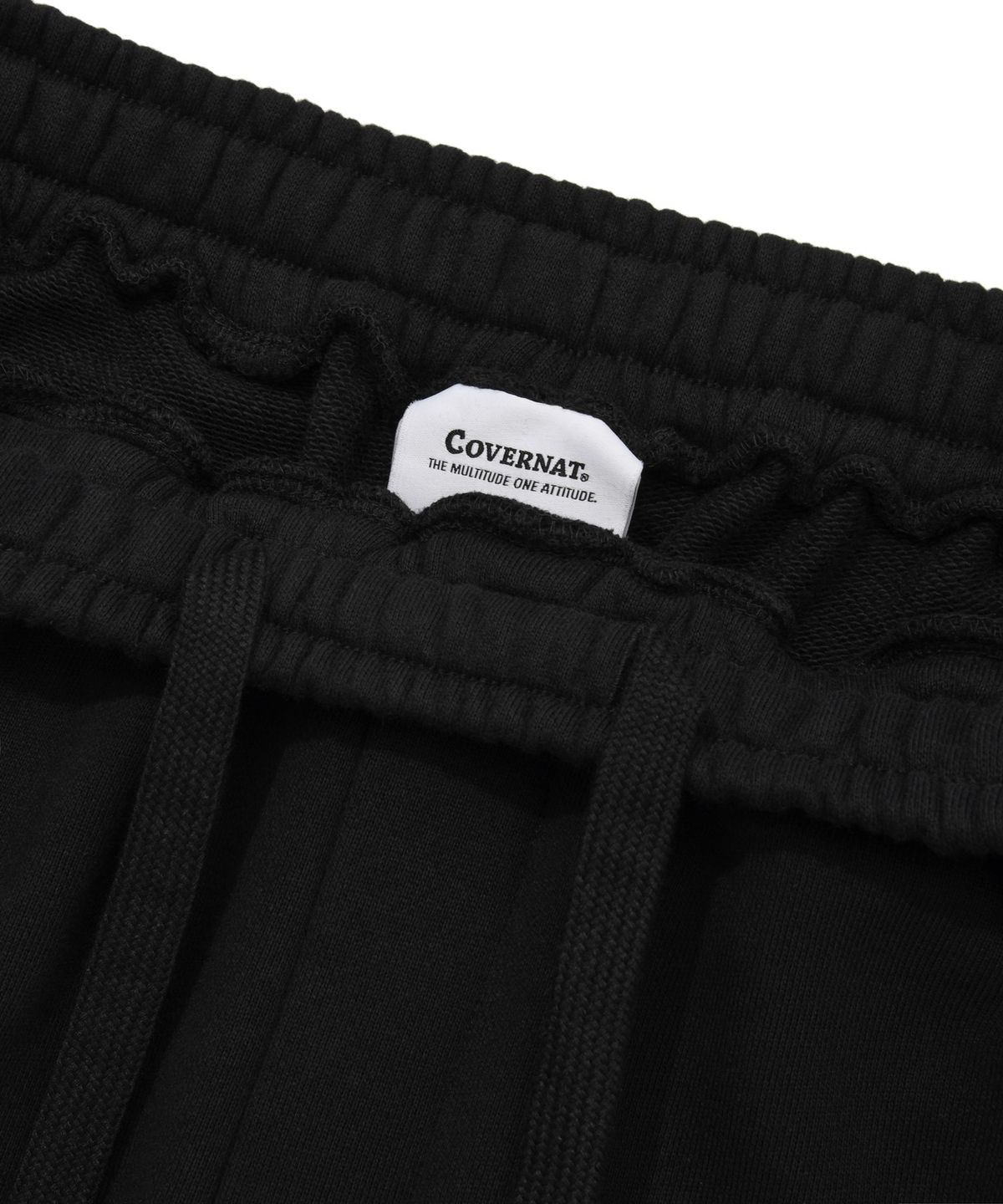 커버낫(COVERNAT) 레귤러핏 스웻 조거 팬츠 블랙