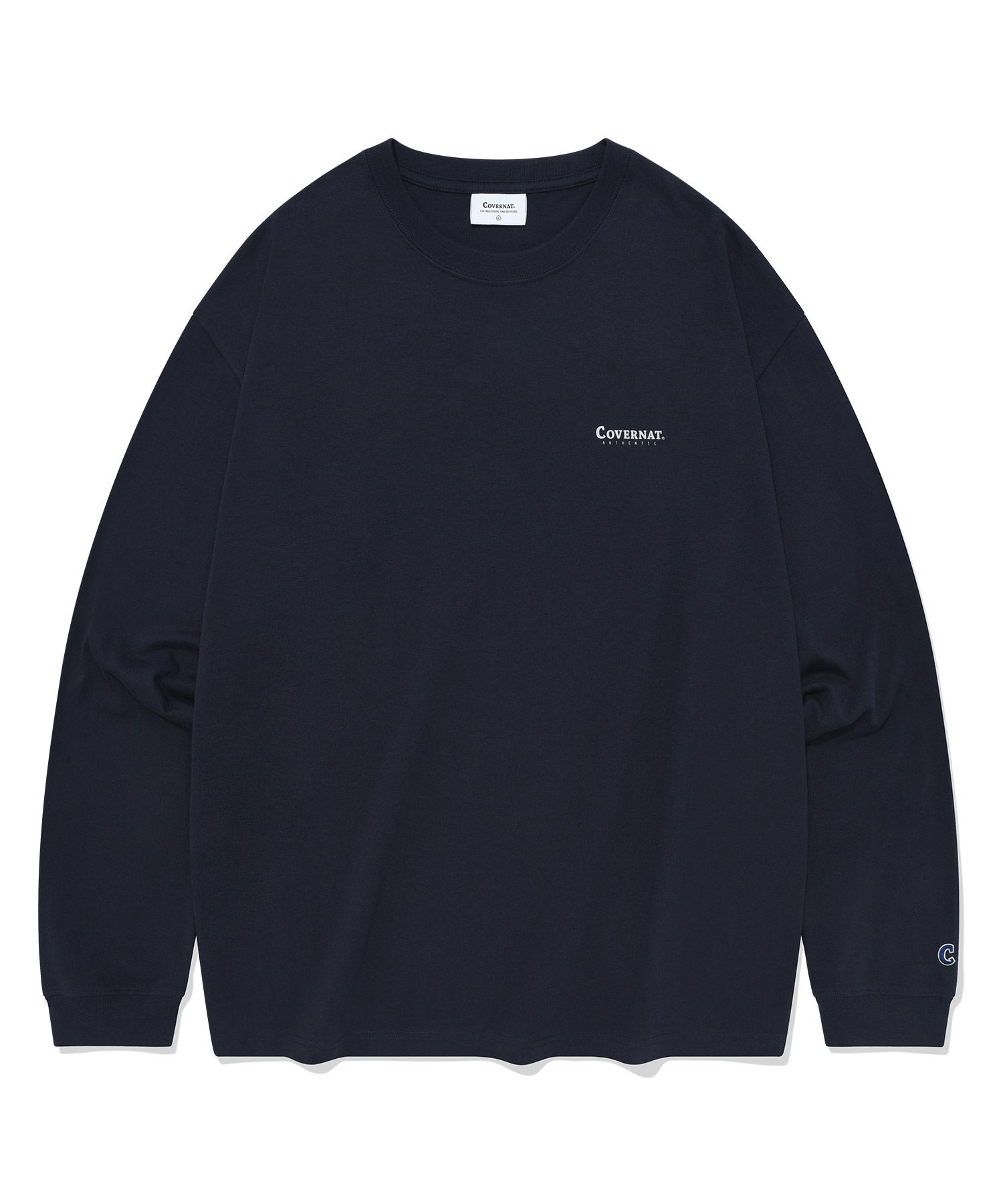 MUSINSA | COVERNAT Authentic Basic Long Sleeve Navy