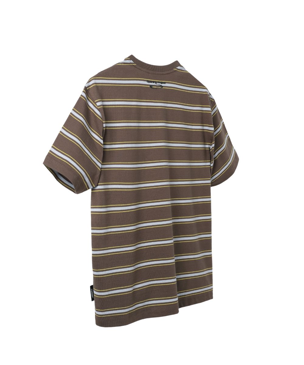 【Opening Project】Small Logo Multi Stripe T Shirt /追跡付 Small Logo Multi Stripe T Shirt - Navy - OPENING PROJECT