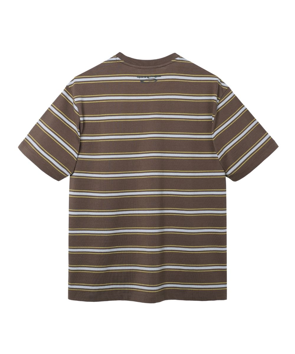 MUSINSA | OPENING PROJECT Small Logo Multi Stripe T Shirt